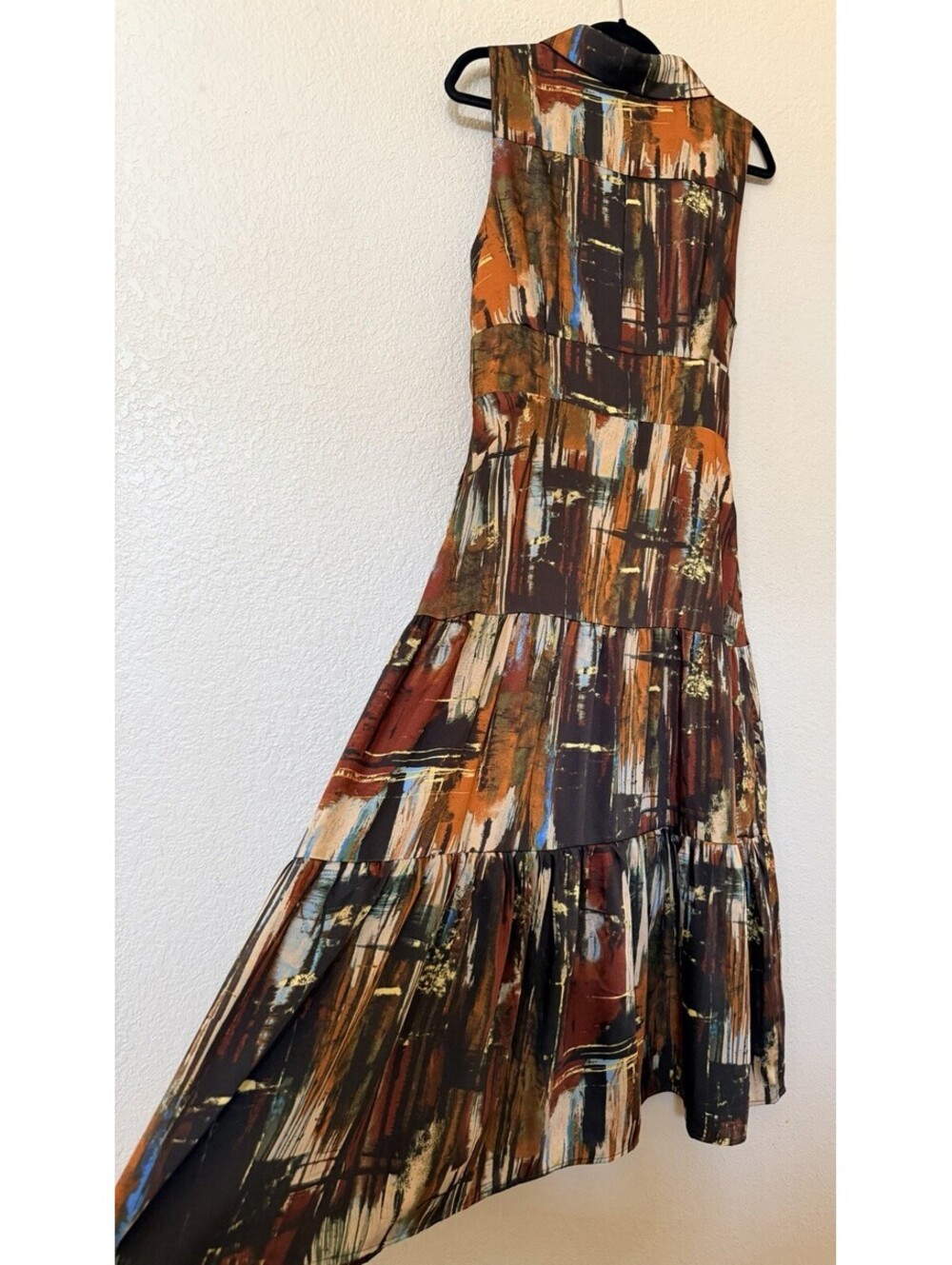 New Tahari Sleeveless Tie Waist Maxi Shirtdress Size 12 $398 - Picture 6 of 9